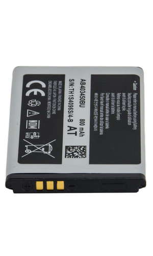 Аккумулятор AB403450BU для Samsung E2530 S3500 S5510 S5050 E590 фото №3